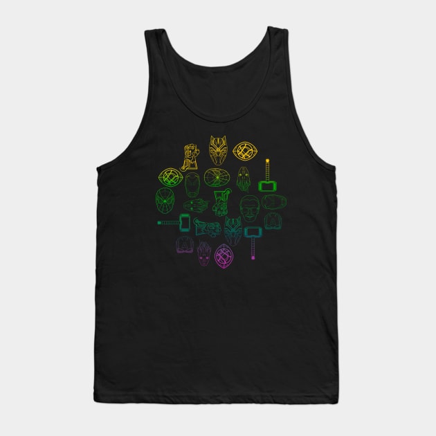 hero atribute Tank Top by arxitrav